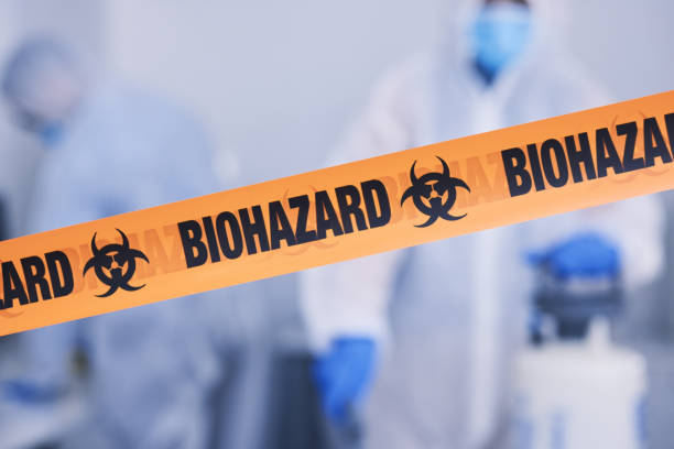 Professional Biohazard Cleanup technician working in Flemington, GA